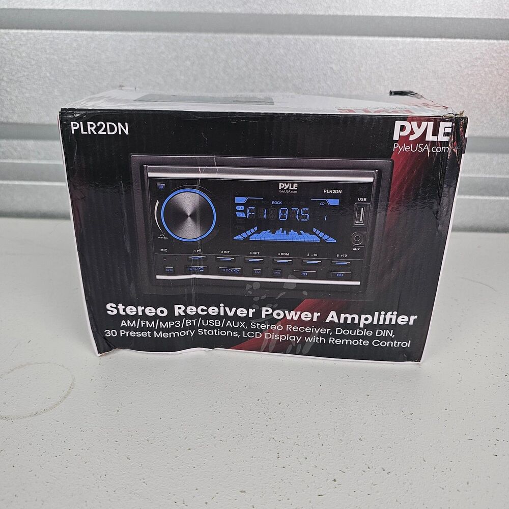 Pyle PLR2DN Stereo Receiver Power Amplifier AM FM MP3 BT USB AUX LCD Display